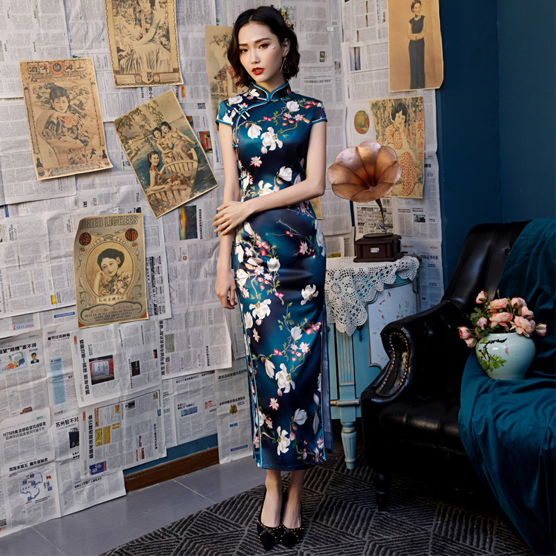 改良版旗袍年轻款少女2020新连衣裙 红舍旗袍