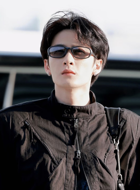 檀健次同款墨镜男潮可当发箍防紫外线遮阳高级感太阳镜女2026新款