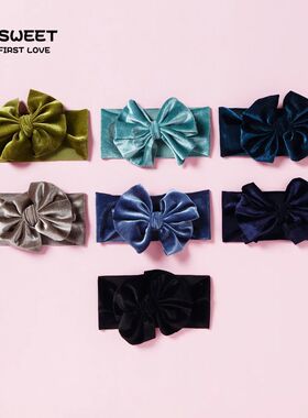Velvet Bow Baby Girl Headband For Baby Gilrs Baby Hair Headb