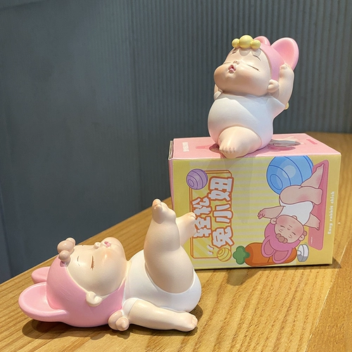 Настольное мультяшное украшение для ногтей для йоги для авто, подарок на день рождения