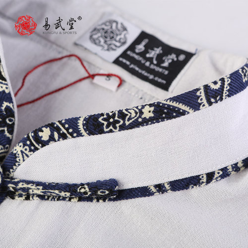 易武堂太极服女棉麻锦太极拳服装春夏秋季男中老年练功功夫服装 - 图2
