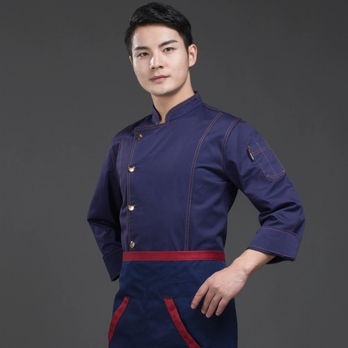 Пользовательский шеф -повар для обслуживания рабочей одежды, ресторанная кухня женская одежда Fengwei Hotel, столовая одежда, столовая длинные рукава, увеличить работников мужского пола.