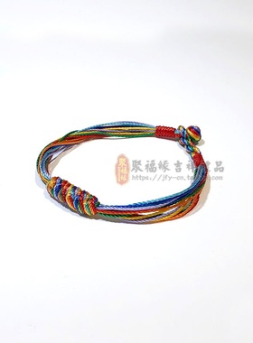七色线金刚结手绳编织七彩绳手链女缠绕手腕男儿童学生端午节手饰