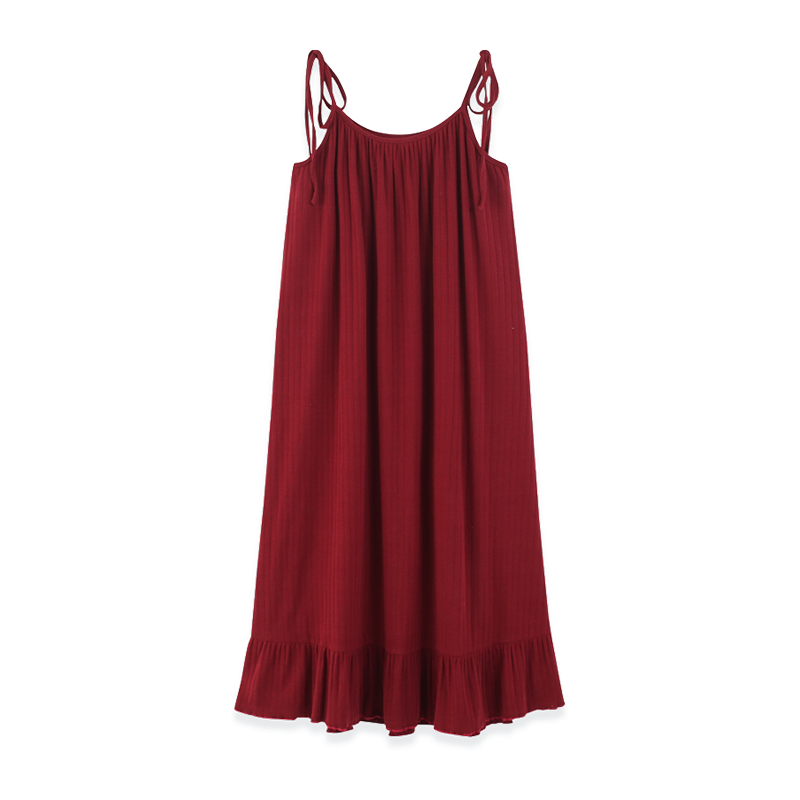 悦心依纯棉吊带仙女学生胖mm睡裙 悦心依睡裙