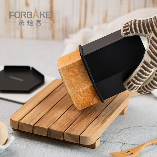 法焙客吐司盒六边形土司模具300g带盖不沾面包模具日式烘焙面包模 - 图0