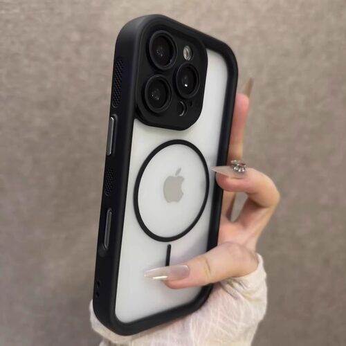 天使眼二合一磨砂适用苹果16promax手机壳新款磁吸iPhone15pro防摔保护套肤感14/13/12/11外壳15手机套16pro - 图0