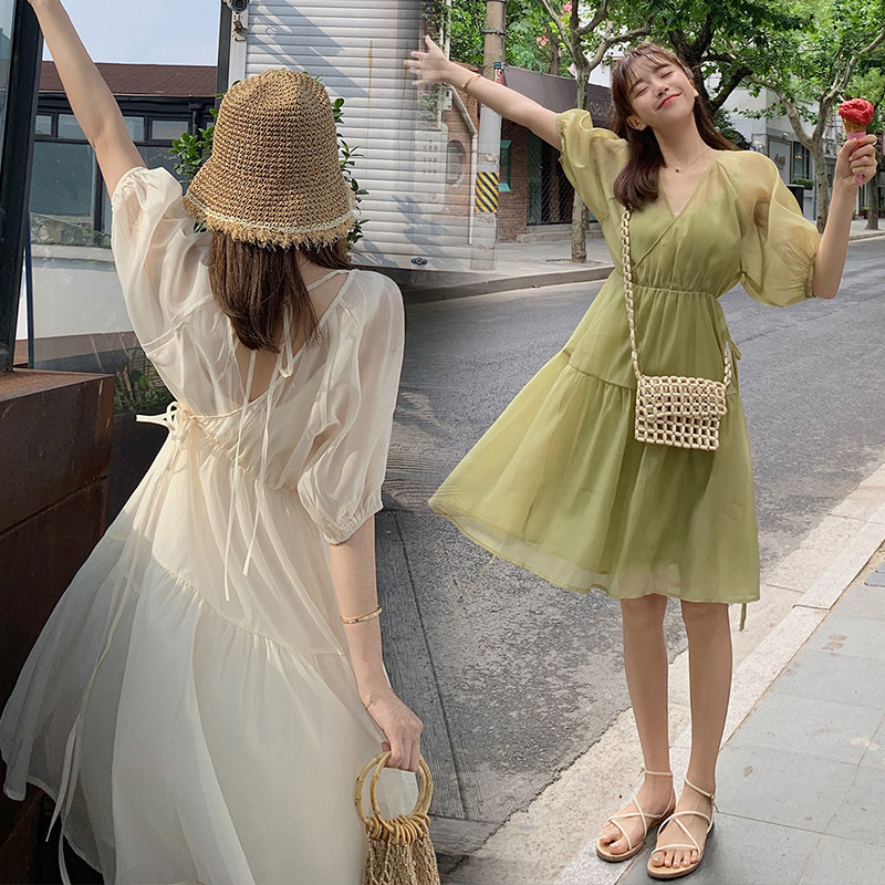 孕妇连衣裙仙女超仙夏季雪纺裙子 himibaby连衣裙