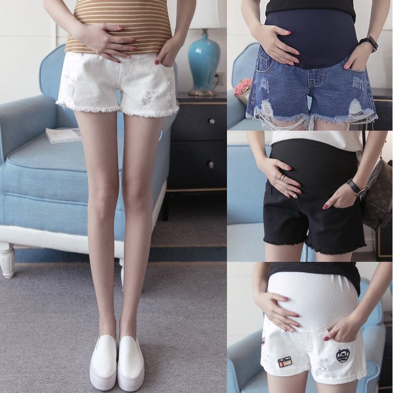 孕妇牛仔短裤夏季2020新款夏打底裤 himibaby孕妇打底裤