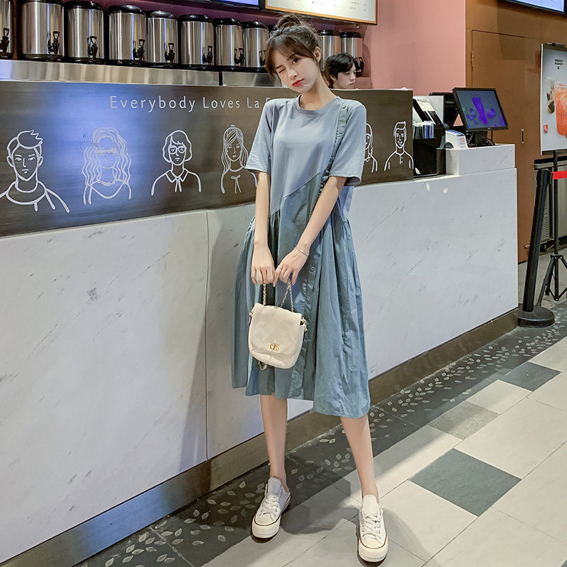 孕妇夏装2022新款潮妈怀孕连衣裙 himibaby连衣裙