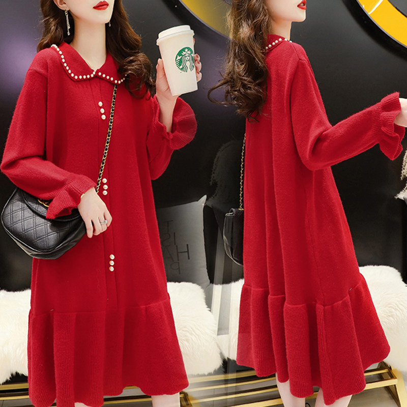 孕妇秋装连衣裙套装2021春秋时尚 himibaby连衣裙