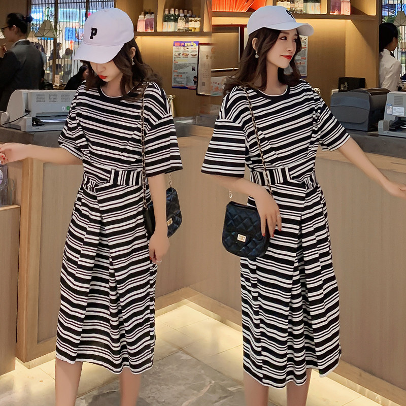 孕妇裙显瘦中长款韩版潮妈连衣裙 himibaby连衣裙