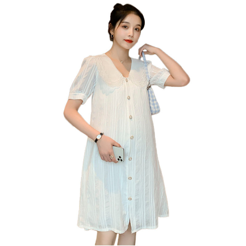 孕妇洋气2020夏款外出夏装连衣裙 himibaby连衣裙