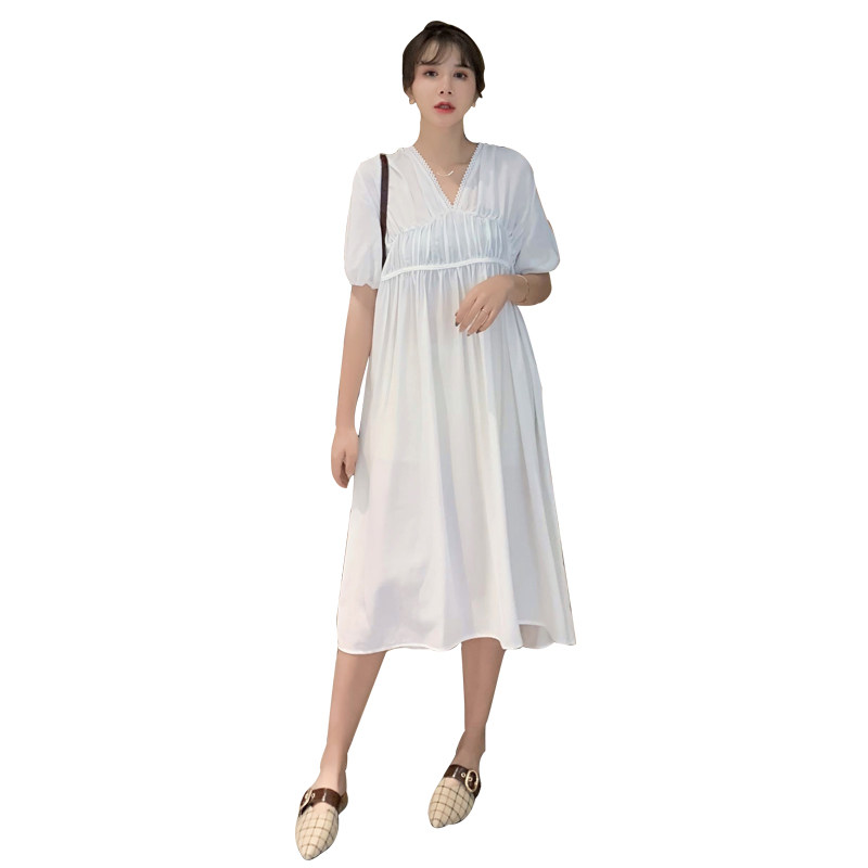 孕妇装夏装连衣裙宽松大码a字裙 himibaby连衣裙