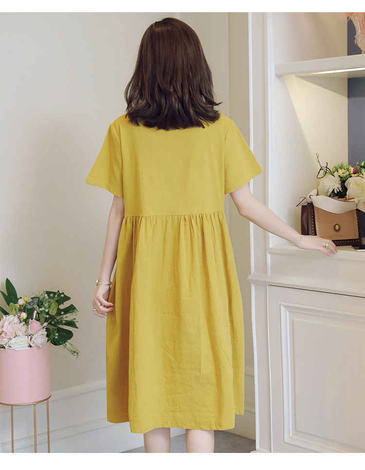 孕妇裙夏天潮妈2022新款连衣裙子 himibaby连衣裙