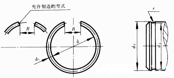 304不锈钢挡圈止动环C型卡簧圆线经1.5毫米轴用孔内弹簧订做非标 - 图2