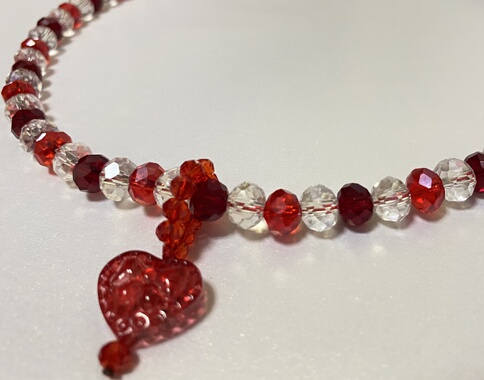 法式浪漫复古纯手工红皇后奥地利人造水晶原创个性锁骨链项链