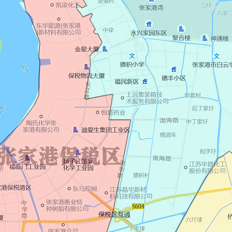 张家港市地图1.1m新款办公室背景墙装饰画贴图江苏省苏州市现货 - 图1