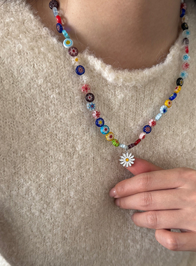 Always线上商店琉璃彩色串珠项链