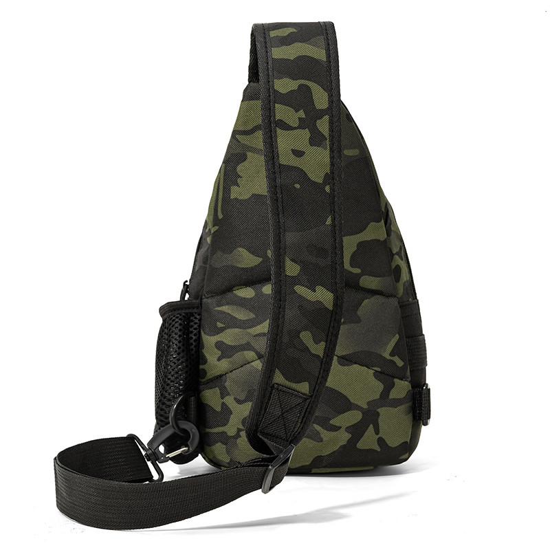 Outdoor running waterproof camouflage tactical chest bag for men