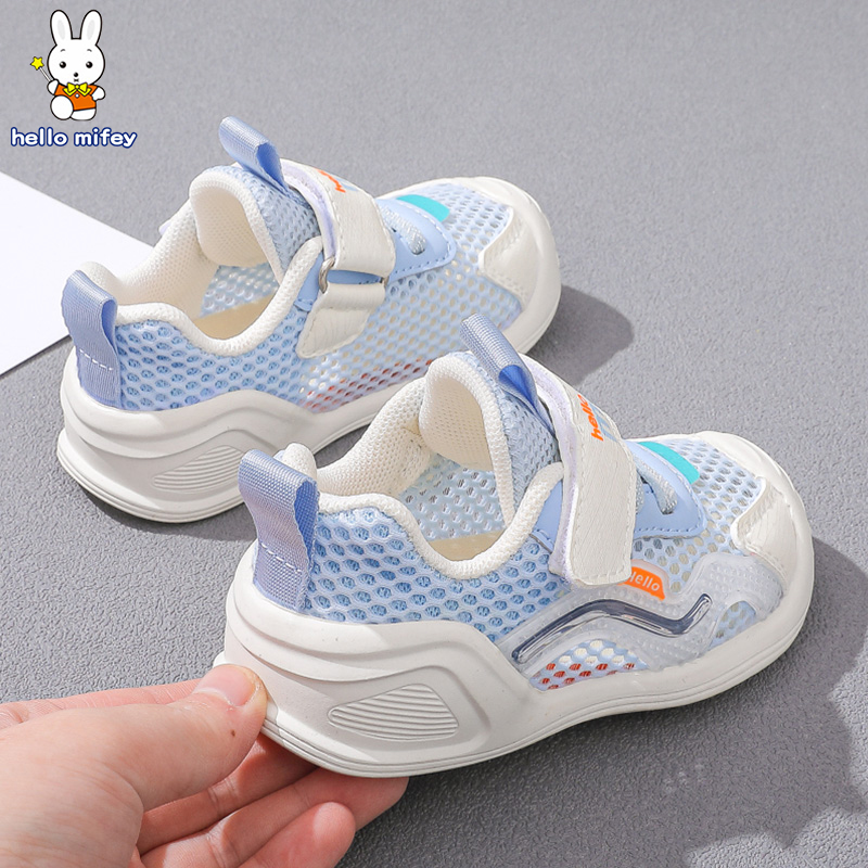 小兔米菲儿童鞋宝宝鞋子夏季透气网鞋男童网面机能学步鞋小童凉鞋