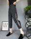 New style elastic waist side polka dots pants