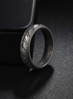 魔戒指环王钛钢复古戒指