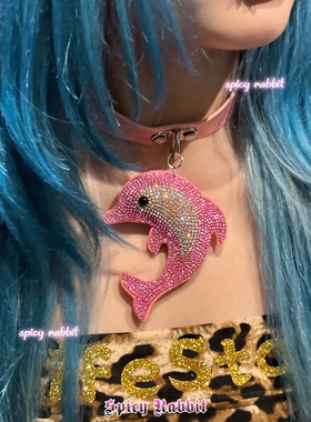 spicyrabbit海豚水钻choker