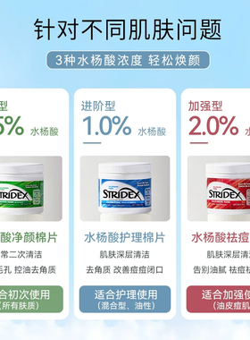 Stridex施颜适水杨酸棉片祛痘