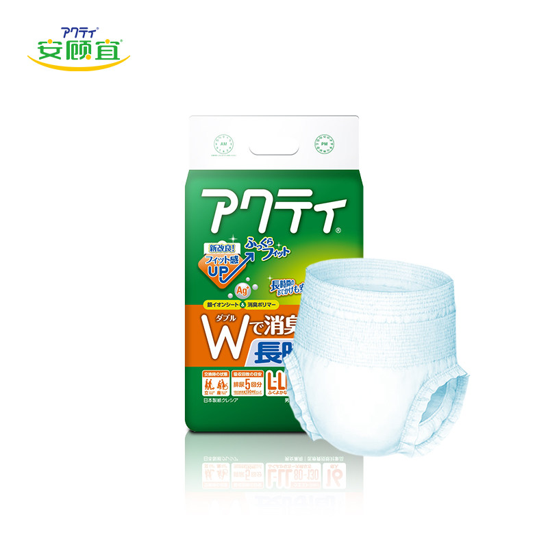 安顾宜日本进口加厚成人拉拉裤xl16 ACTY安顾宜成人用纸尿护理用品
