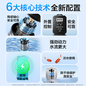 创宁鱼池变频水泵循环过滤池塘泵大流量大功率庭院假山换水抽水泵