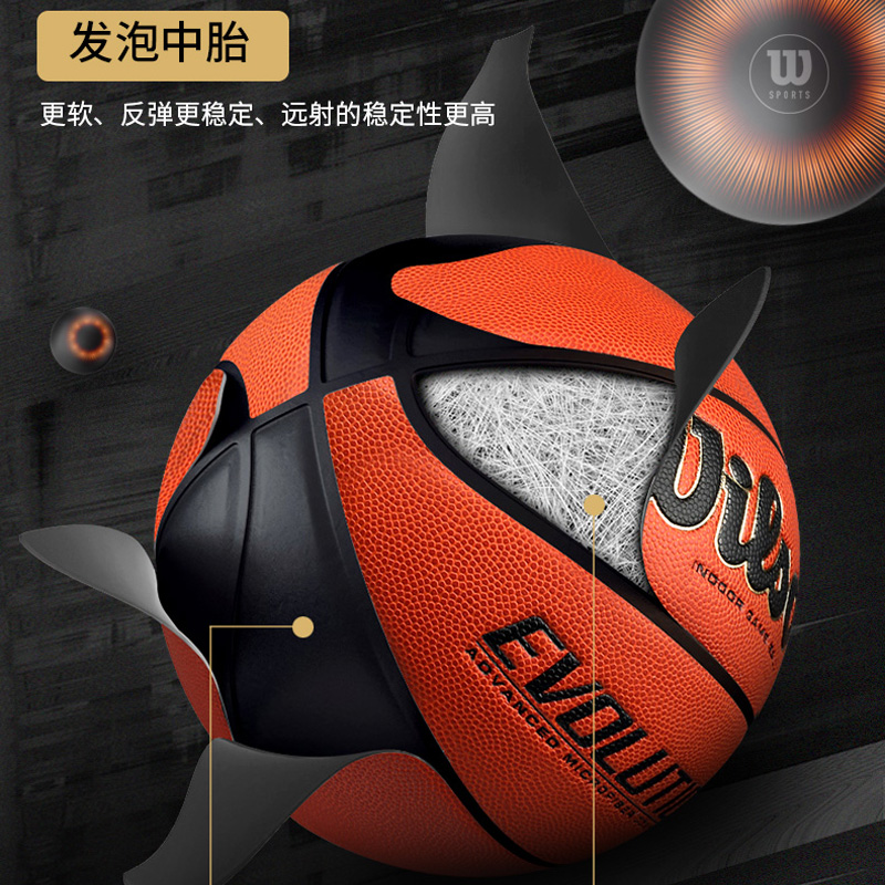 Wilson威尔胜路人王篮球Evolution全美高中比赛用球7号篮球0516 - 图2