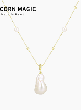 淡水湖珍珠项链女配饰毛衣链