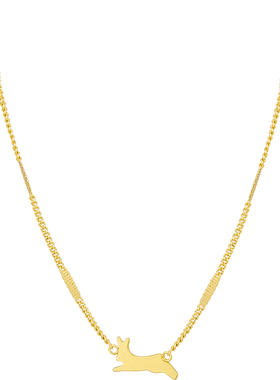 兔子吊坠珍珠项链毛衣链兔年项链