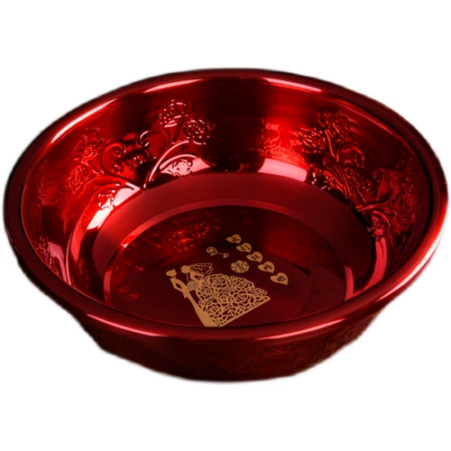 Свадебный бассейн Xiban Пара женских родителей, приданое из нержавеющей стали, красная горшка, приданое, вымывание свадебного мытья бассейн