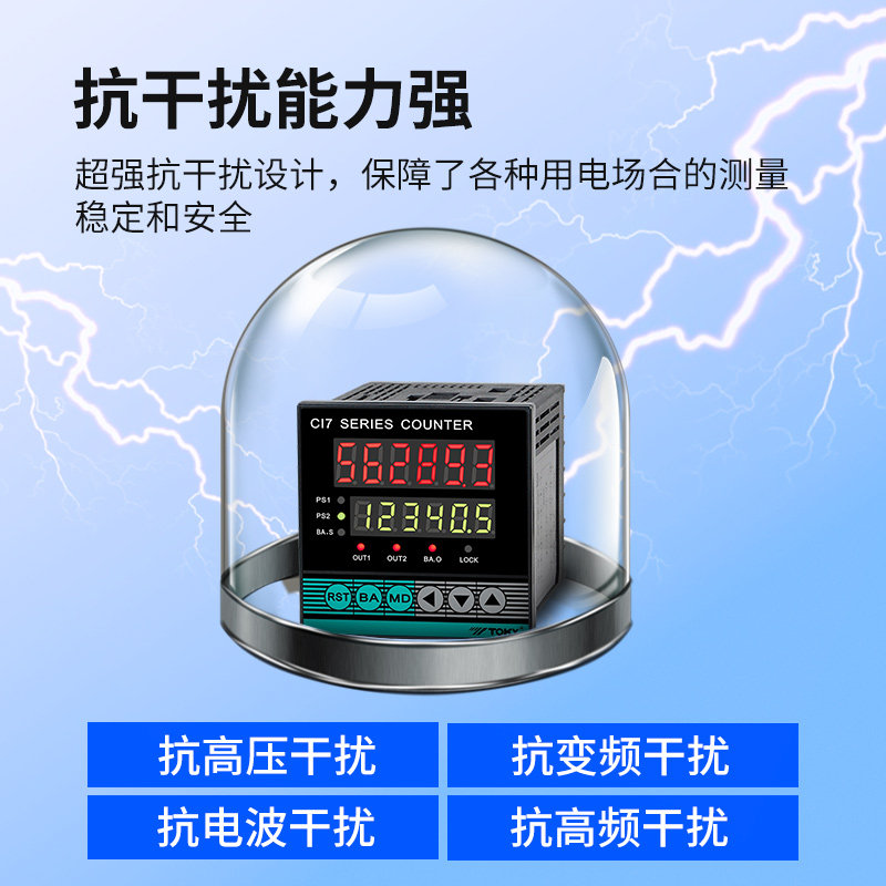 CI4-RC60 CI7-RC68 CI8-RC60高精度计米表计数计长计批次CI7-RC80_虎窝淘