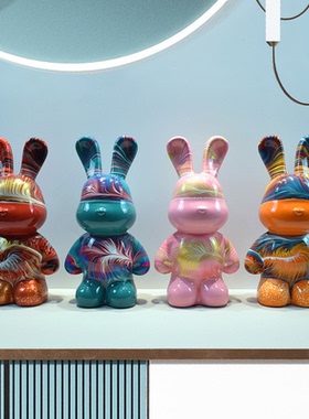 树脂装饰品简约现代客厅流体摆件