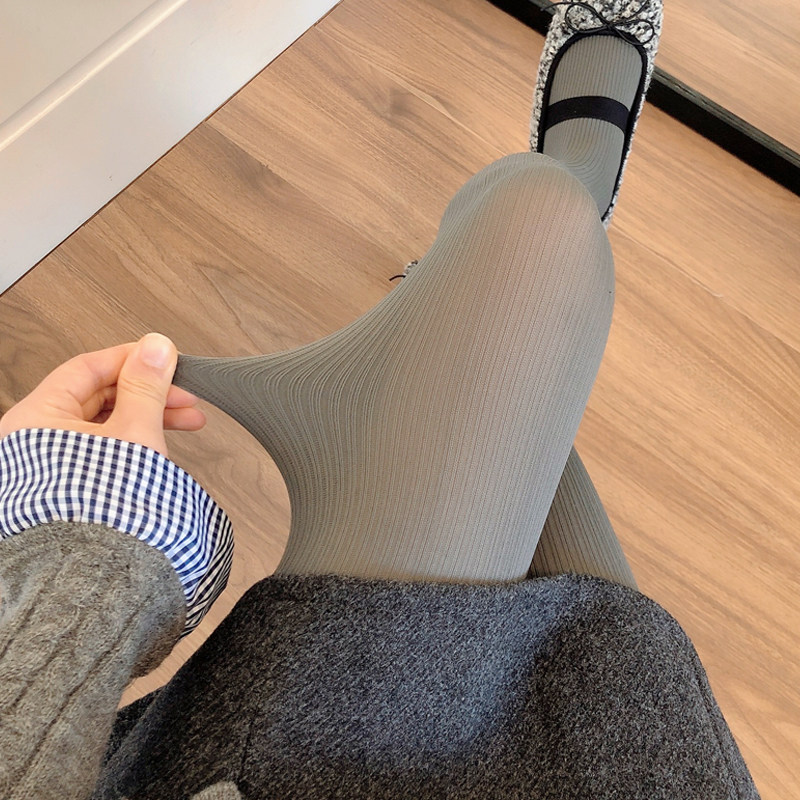 咖啡色连裤袜女秋冬款天鹅绒烟灰色打底裤袜竖条纹日系jk奶白丝袜,淘宝优惠券,粉丝福利购,淘宝优惠卷