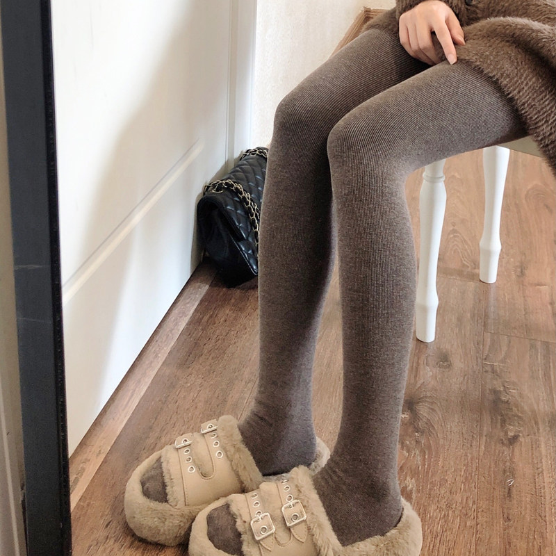秋冬加绒加厚灰色连裤袜保暖浅灰色打底袜显瘦竖条黑色打底裤袜女,淘宝优惠券,粉丝福利购,淘宝优惠卷
