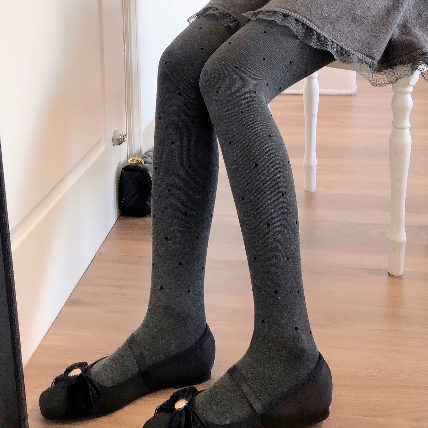 加绒烟灰色打底裤女秋冬款加厚小圆点连裤袜显瘦深灰色保暖打底袜,淘宝优惠券,粉丝福利购,淘宝优惠卷