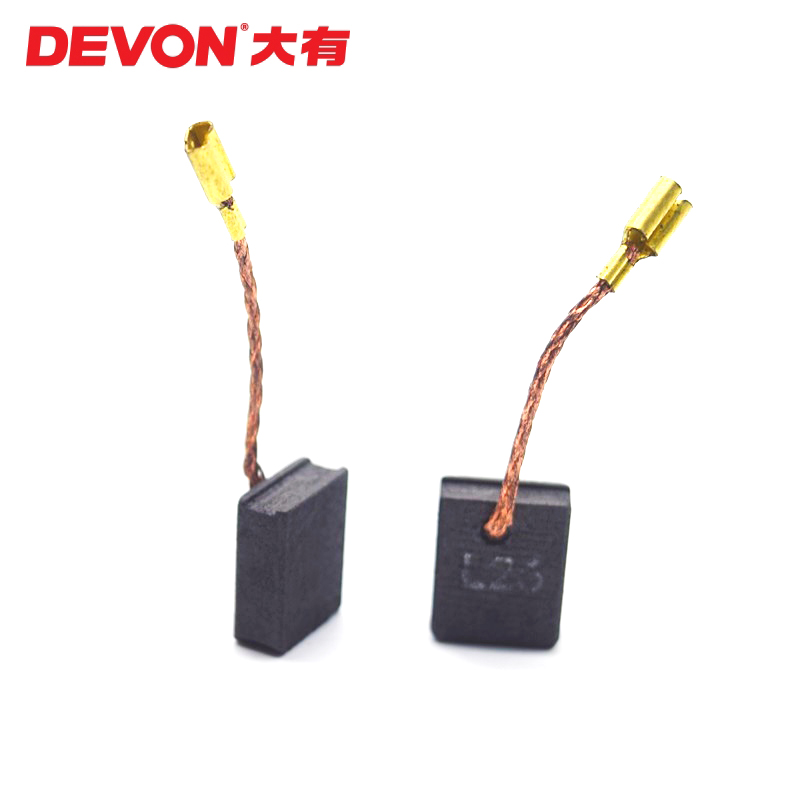 DEVON/大有原装角磨机碳刷2835-7-100/B磨光机DAG抛光机电刷组-图2