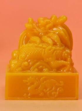 古玩杂项仿古乾隆制龙印章玉玺篆刻四大风水神兽大印生肖龙大摆件