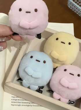 角落生物发卡水果圆子手玉粉圆蓝圆黄圆玩偶送好朋友礼物公仔发夹