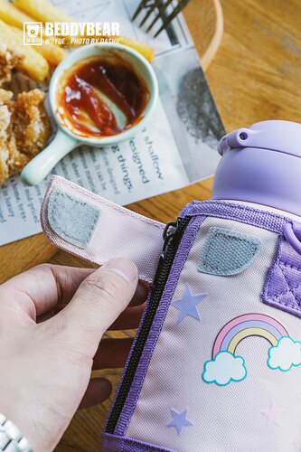 杯具熊儿童保温杯水壶带吸管宝宝小学生幼儿园圣诞杯子正品 - 图1