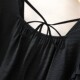 ເສື້ອຢືດ chiffon ຄໍສີ່ຫຼ່ຽມທີ່ມີຂະໜາດໃຫຍ່ຂອງແມ່ຍິງວ່າງ slimming ruffled square collar