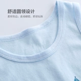 Хлопковая майка топ для мальчиков без рукавов, летняя тонкая футболка, детский базовый приятный телу бандаж пупочный, подходит для подростков