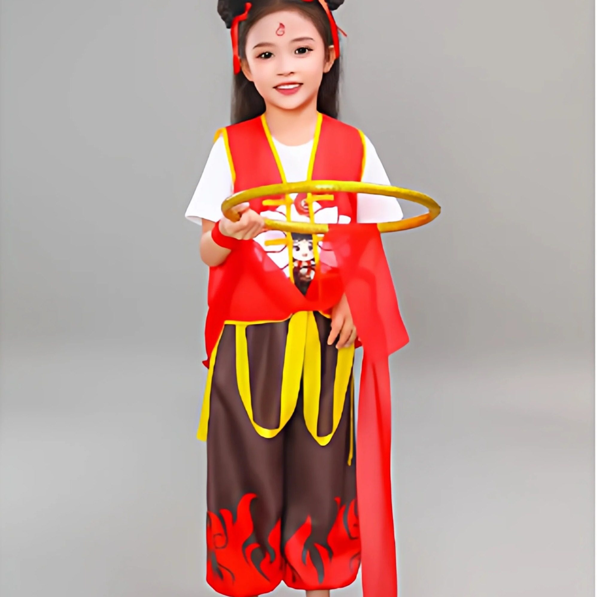 六一儿童演出演哪咤衣服魔童降世童话玩具万圣节红孩儿孙悟空面具,淘宝优惠券,粉丝福利购,淘宝优惠卷