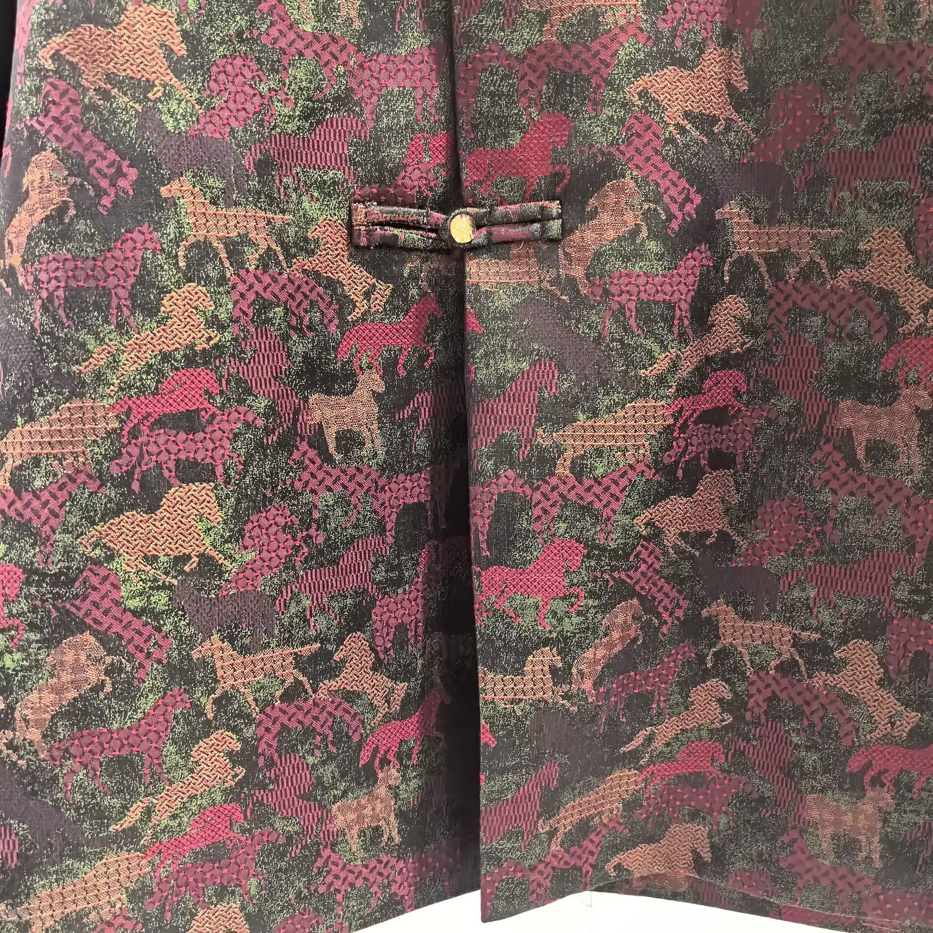 26CNM-1031春装2026女新款时尚国风高领打底衫背心印花裙两件套裙,淘宝优惠券,粉丝福利购,淘宝优惠卷