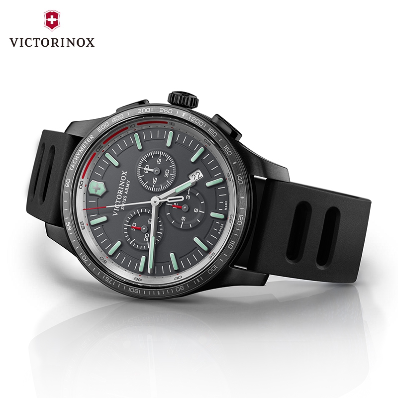 Victorinox/维氏联盟系列瑞士进口原装正品防水夜光石英运动男表 - 图0