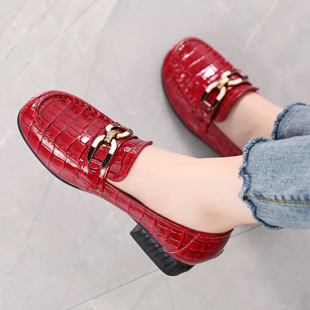 Lingfeng large-size genuine leather women's shoes soft and comfortable