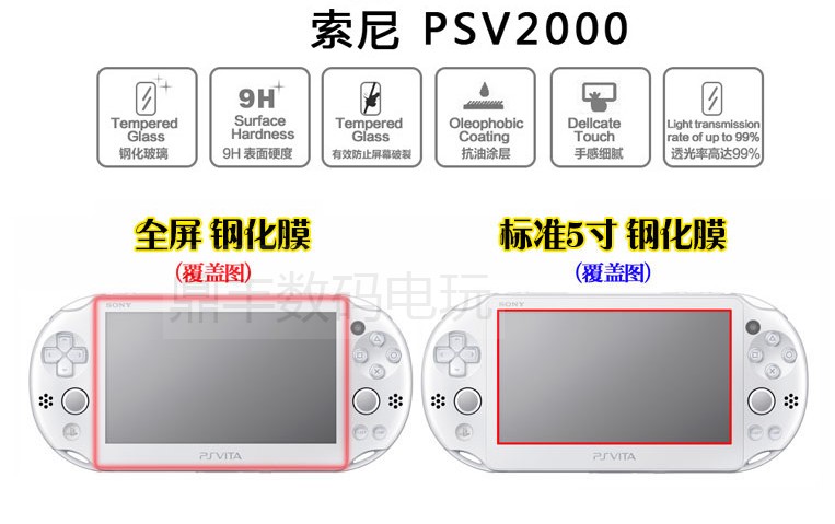 PSV2000屏幕 钢化玻璃膜 PSVtia SLIM PS VITA前后高清保护膜 - 图2